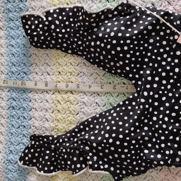 NWT Summersalt Size 2 The Ruffle Backflip Nero Dot One Piece Swimsuit - Picture 12 of 16